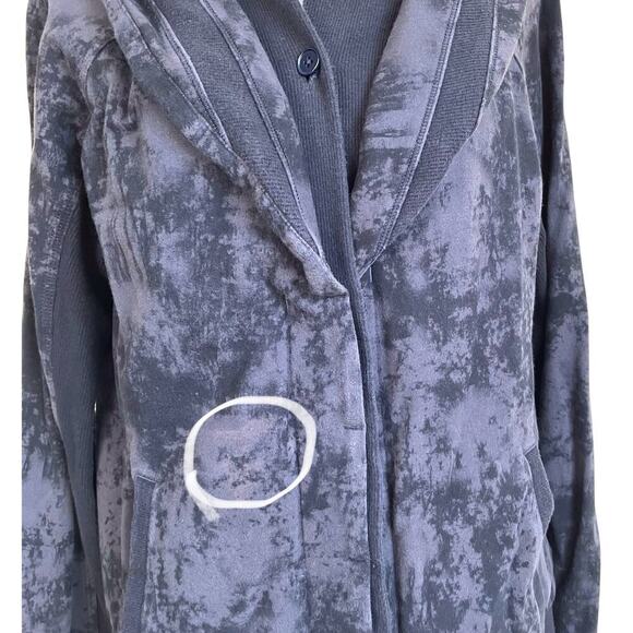 Lululemon Sz 12 To Class Jacket in Sea Bed Black Deep Coal Black Light Flaw - Picture 4 of 16